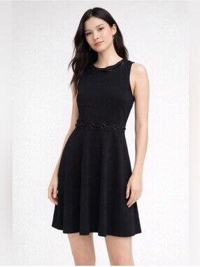 Karen Millen Black Sleeveless Dress